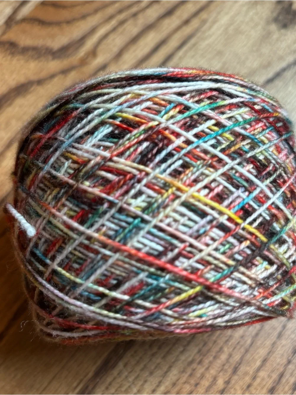 Yarn Fingering Weight Sock 105g Wool Blend Indie Dyed Speckle Multicolor Autumn